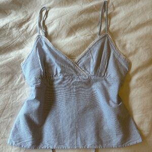 Light Blue Stripe Top